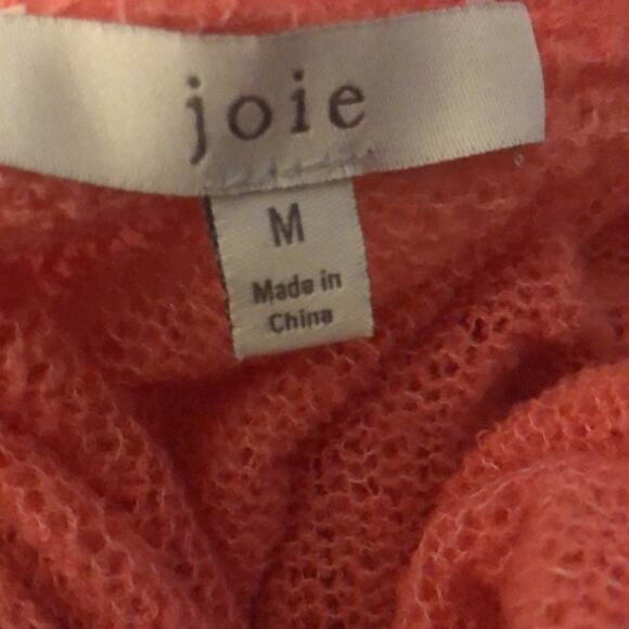 Joie Orange Pull Over Wool Blend Sweater Size Medium - Picture 10 of 10